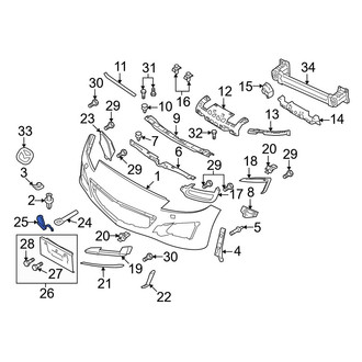 Mazda OE - Front Left Tow Eye Cap
