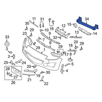 Mazda OE - Front Bumper Impact Bar