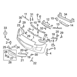 Mazda OE - Front Bumper & Grille - Bumper & Components