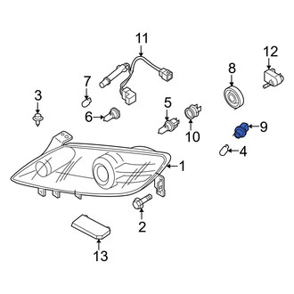 Mazda OE - Front Headlight Socket