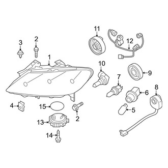 Mazda OE - Front Lamps - Headlamp Components (High Intensity Discharge)
