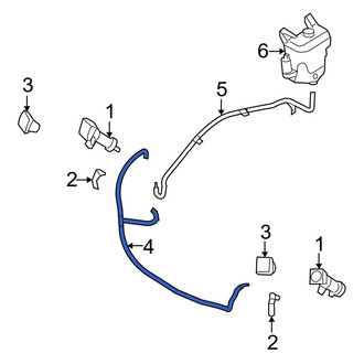 Mazda OE - Front Headlight Washer Hose