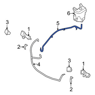 Mazda OE - Front Headlight Washer Hose