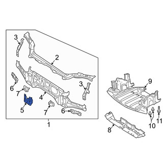 Mazda OE - Front Center Radiator Support Panel