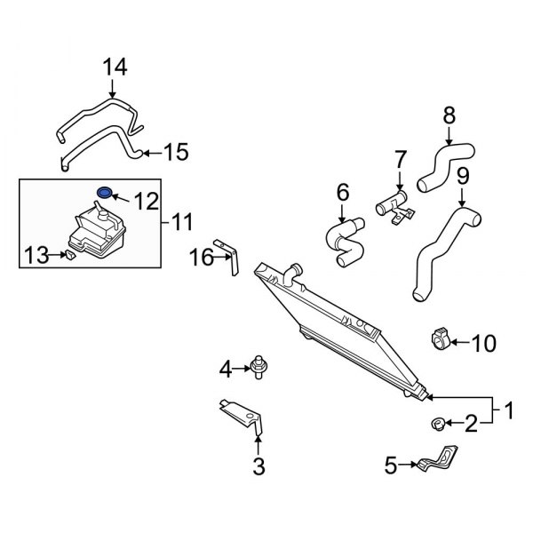 Engine Coolant Reservoir Cap