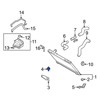 Mazda OE - Upper Radiator Insulator
