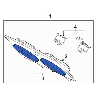 Mazda OE - Right Engine Cooling Fan Blade