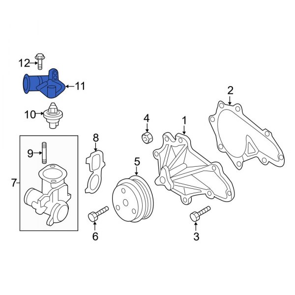 Engine Coolant Thermostat Housing