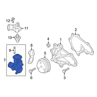 Mazda OE - Lower Engine Coolant Thermostat Housing