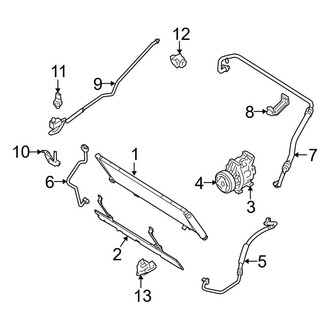 Mazda OE - Air Conditioner & Heater - Condenser, Compressor & Lines