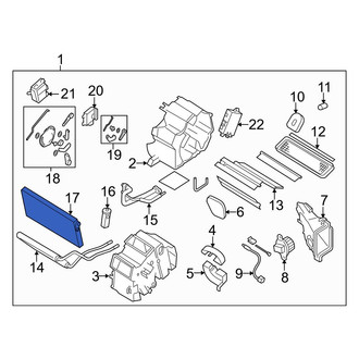 Mazda OE - A/C Evaporator Core