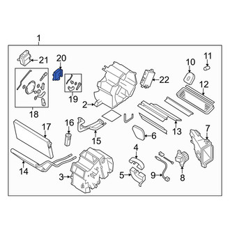 Mazda OE - HVAC Air Adjustment Control Motor