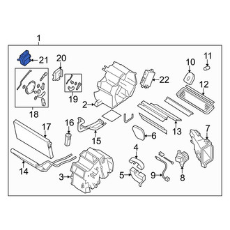 Mazda OE - HVAC Air Adjustment Control Motor