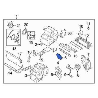 Mazda OE - A/C Evaporator Core Seal
