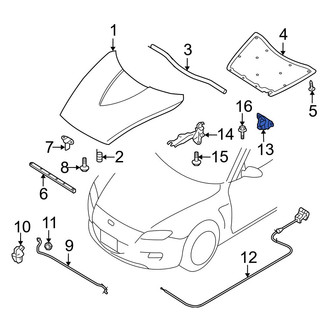 Mazda OE - Front Hood Latch