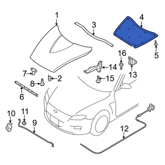 Mazda OE - Front Hood Insulation Pad