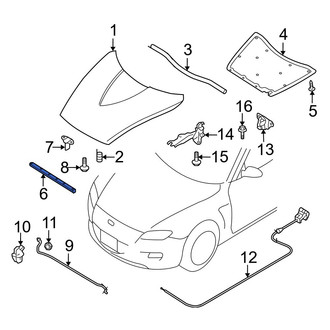 Mazda OE - Front Hood Seal