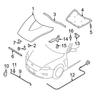 Mazda OE - Hood & Components