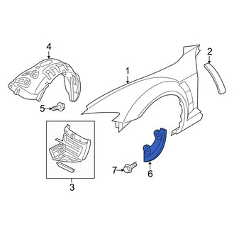 Mazda OE - Front Left Stone Deflector