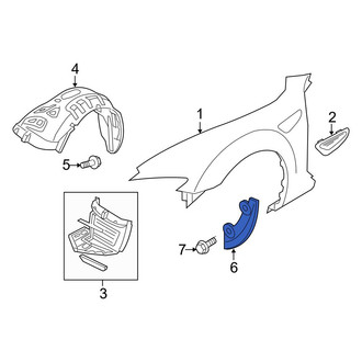 Mazda OE - Front Right Stone Deflector
