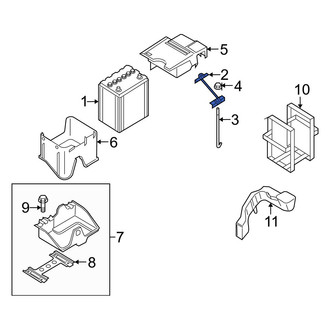Mazda OE - Battery Hold Down