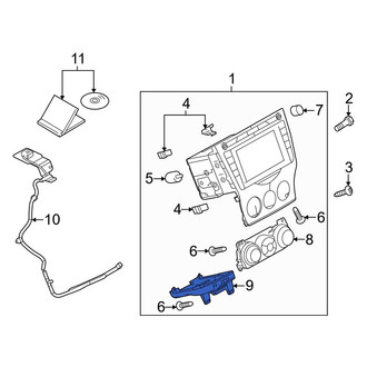Mazda OE - HVAC Temperature Control Panel Bracket