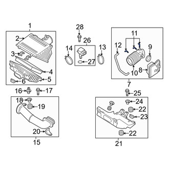 Mazda OE - Engine Air Intake Hose Adapter