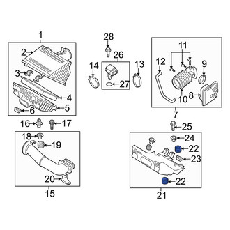 Mazda OE - Air Filter Housing Grommet