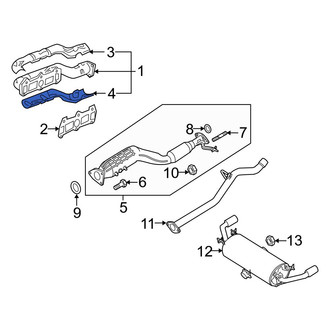 Mazda OE - Lower Exhaust Manifold Heat Shield