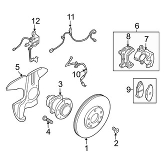 Mazda OE - Front Suspension - Brake Components