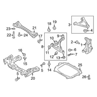 Mazda OE - Front Suspension - Suspension Components
