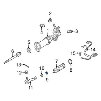 Mazda OE - Lower Rack and Pinion Bellows Clamp