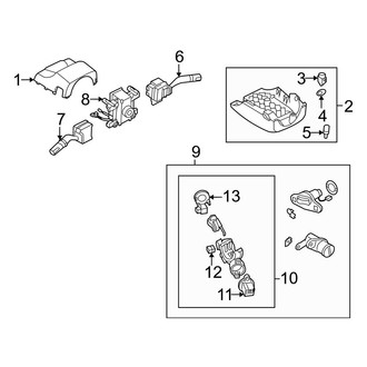 Mazda OE - Steering Column - Shroud, Switches & Levers (Up to 11/2006)