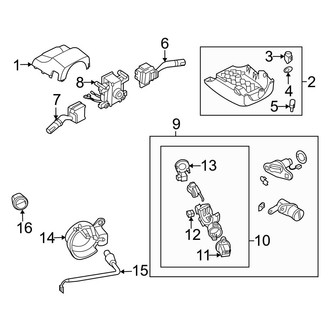 Mazda OE - Steering Column - Shroud, Switches & Levers (From 11/2005)