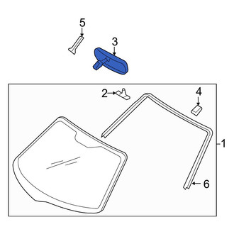 Mazda OE - Front Interior Rear View Mirror
