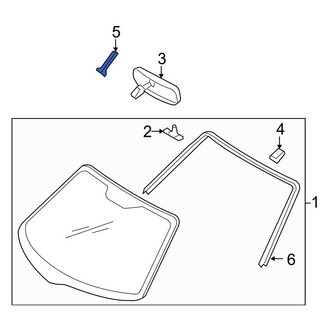 Mazda OE - Front Interior Rear View Mirror Cover