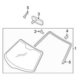 Mazda OE - Windshield - Glass