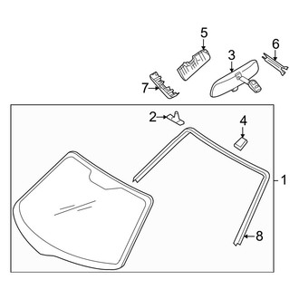 Mazda OE - Windshield - Glass