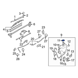 Mazda OE - Front Washer Fluid Reservoir Cap