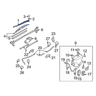 Mazda OE - Left Wiper Arm