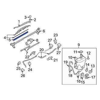 Mazda OE - Right Wiper Blade Refill