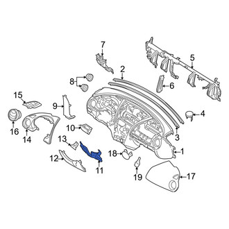 Mazda OE - Instrument Panel Knee Bolster