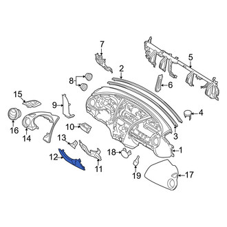 Mazda OE - Lower Instrument Cluster Housing Cover
