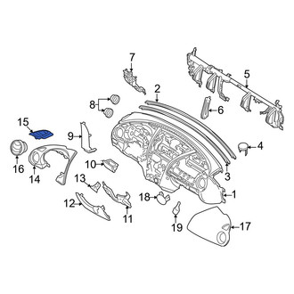 Mazda OE - Left Windshield Defroster Nozzle