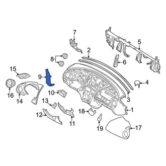 Mazda OE - Front Left Dashboard Panel