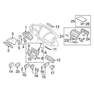 Mazda OE - Front Instrument Panel Cover