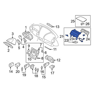 Mazda OE - Center Instrument Panel Cover