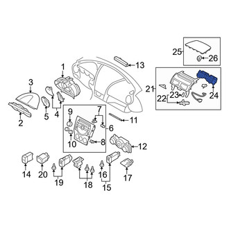 Mazda OE - Center Dashboard Air Vent