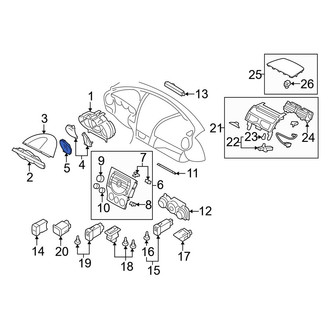 Mazda OE - Center Instrument Panel Lens