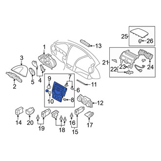 Mazda OE - Front Center Instrument Panel Trim Panel